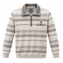 Montecarlo maglione mezza zip  taglie forti uomo colore fantasia beige 56175/210
