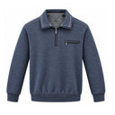 Montecarlo maglione mezza zip  taglie forti uomo colore blu 56425/750