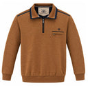Montecarlo maglione mezza zip  taglie forti uomo colore bruciato 56385/560