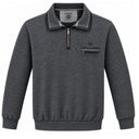 Montecarlo maglione mezza zip  taglie forti uomo colore grigio antracite 56385/680