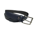 Patrizio Carafa cintura 100% pelle Made in Italy taglie forti uomo colore blu