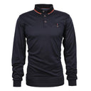 Montecarlo polo manica lunga taglie forti uomo colore blu 33014/750