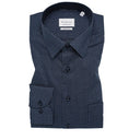 Eterna camicia manica lunga taglie forti uomo colore fantasia blu 1363/18/E181