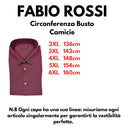 Fabio Rossi camicia manica lunga cotone  taglie forti uomo colore bordeaux fr205/118