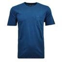 Ragman maglia girocollo mezza manica con taschino taglie forti uomo colore bluette  540380/765
