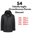 S4 giaccone taglie forti uomo colore nero 74394/1200