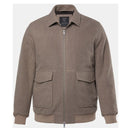 JP 1880 bomber in pannetto misto lana taglie forti uomo colore beige 840628/350