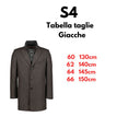 S4 cappotto misto lana taglie forti uomo colore moro 74381/0510