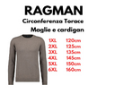 Ragman maglia girocollo in misto Cashmere taglie forti uomo colore cammello 742480/084