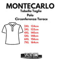 Montecarlo polo mezza manica taglie forti uomo colore blu 24804/740