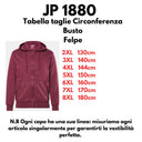 JP 1880 felpa garzato di cotone taglie forti uomo colore bordeaux 844557