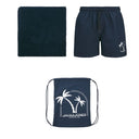 Jack & Jones costume boxer mare con telo mare e sacca taglie forti uomo colore blu 12284234