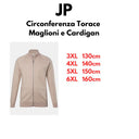 JP cardigan zip intera  taglie forti uomo colore beige 843130/200