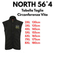 North 56°4 gilet in pile zip intera taglie forti uomo colore nero 43707
