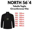 North 56°4 felpa in pile mezza zip taglie forti uomo colore nero 43705