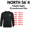 North 56°4 felpa felpata girocollo taglie forti uomo colore nero 43703