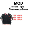 Mod felpa cotone garzata con bottoni taglie forti uomo colore nero CS3040