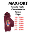 Maxfort Easy felpa felpata con cappuccio taglie forti uomo colore bordeaux 36809370