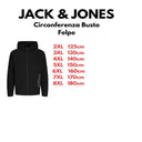 Jack & Jones felpa zip intera con cappuccio taglie forti uomo colore nero 12263091
