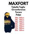 Maxfort Easy felpa felpata con cappuccio taglie forti uomo colore nero E2337-999