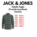 Jack & Jones camicia in flanella manica lunga taglie forti uomo colore verde 12245376