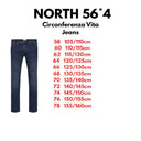 North 56°4 jeans taglie forti uomo colore jeans 99327