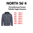 North 56°4 camicia con cappuccio taglie forti uomo colore blu 43338