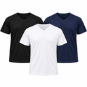 20 Nodi tshirt scollo a V intima taglie forti uomo 9001