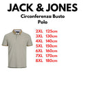 Jack & Jones polo mezza manica taglie forti uomo colore biscotto 12143859