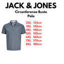 Jack & Jones polo mezza manica taglie forti uomo colore avio 12143859