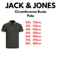 Jack & Jones polo mezza manica taglie forti uomo colore verde scuro 12143859