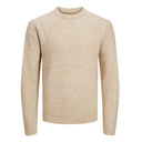 Jack & Jones maglione girocollo taglie forti uomo colore beige 12222486