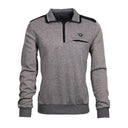 Montecarlo maglione mezza zip  taglie forti uomo colore grigio 26065/660