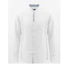 Maxfort camicia manica lunga misto lino taglie forti uomo colore bianco Pisticci 001