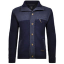 Ragman cardigan in lana con bottoni taglie forti uomo colore blu 888097/070