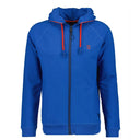 Ragman felpa tessuto tecnico zip intera taglie forti uomo colore blu  3411896