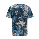 Jack & Jones t-shirt  mezza manica taglie forti uomo colore fantasia blu 12275752