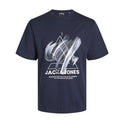 Jack & Jones maglia mezza manica taglie forti uomo colore blu scuro 12257370