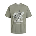 Jack & Jones maglia mezza manica taglie forti uomo colore verde 12257370