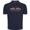 North56°4 polo mezza manica taglie forti uomo colore blu 31130B