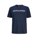 Jack & Jones maglia mezza manica taglie forti uomo colore blu navy 12184987