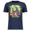 Ragman maglia girocollo mezza manica taglie forti uomo colore blu 3006580/071