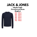Jack & Jones maglione girocollo taglie forti uomo colore blu 12258855