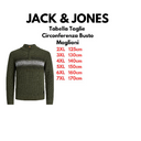 Jack & Jones maglione mezza zip taglie forti uomo colore verde 12227196