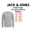 Jack & Jones maglia girocollo cotone taglie forti uomo colore blu blazer 12235361
