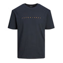 Jack & Jones maglia mezza manica taglie forti uomo colore blu scuro 12243625