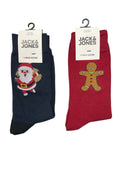 Jack & Jones calze Natalizie colore blu e rosso