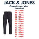 Jack & Jones pantalone cargo con tasconi taglie forti uomo colore nero 12297968