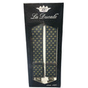 La Ducale bretelle taglie forti uomo colore fantasia blu 939/GL 002