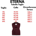 Eterna camicia manica lunga  taglie forti uomo colore bordeaux 8464/97/E181